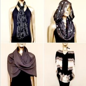 SET OF 4 SCARVES